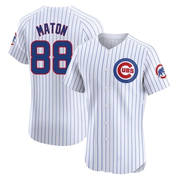 Elite Phil Maton Men's Chicago Cubs White Home Jersey