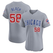Elite Ty Blach Men's Chicago Cubs Gray Road Jersey