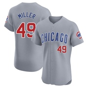 Elite Tyson Miller Men's Chicago Cubs Gray Road Jersey