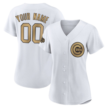 Game Custom Women's Chicago Cubs White Replica 2022 All-Star Jersey