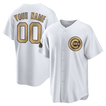 Game Custom Youth Chicago Cubs White Replica 2022 All-Star Jersey