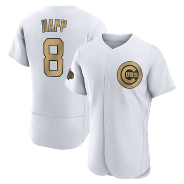 Game Ian Happ Men's Chicago Cubs White Authentic 2022 All-Star Jersey