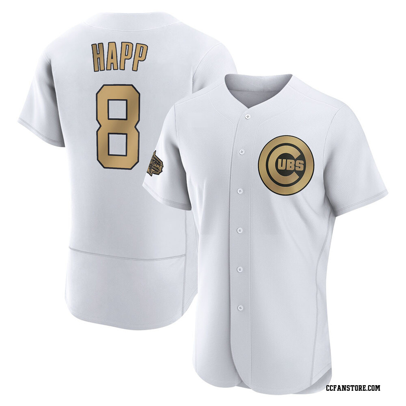 Game Ian Happ Men's Chicago Cubs White Authentic 2022 All-Star Jersey