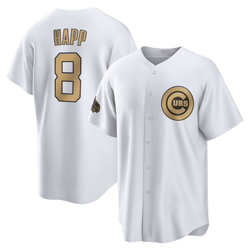 Game Ian Happ Youth Chicago Cubs White Replica 2022 All-Star Jersey