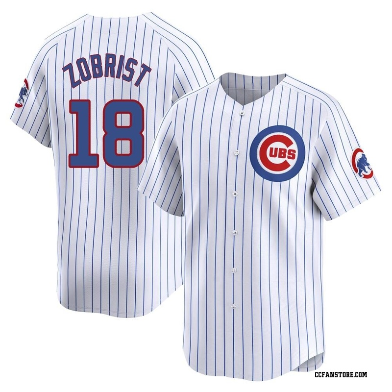 Limited Ben Zobrist Men's Chicago Cubs White Home Jersey