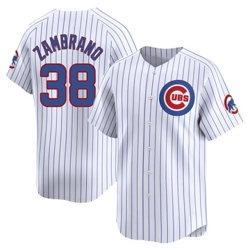 Limited Carlos Zambrano Men's Chicago Cubs White Home Jersey