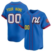 Limited Custom Men's Chicago Cubs Blue National League 2025 All-Star Edition Jersey