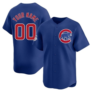 Limited Custom Men's Chicago Cubs Royal Alternate Jersey