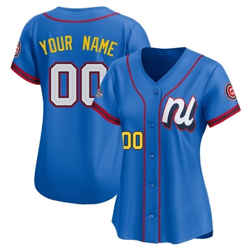 Limited Custom Women's Chicago Cubs Blue National League 2025 All-Star Edition Jersey