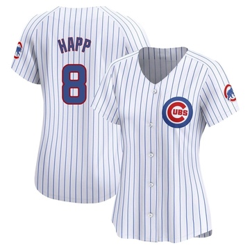 Limited Ian Happ Women's Chicago Cubs White Home Jersey