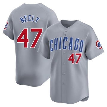Limited Jack Neely Men's Chicago Cubs Gray Road Jersey