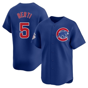 Limited Jon Berti Youth Chicago Cubs Royal Alternate Jersey