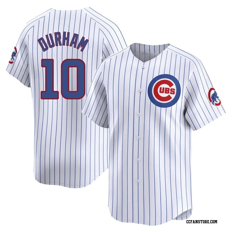 Limited Leon Durham Men's Chicago Cubs White Home Jersey