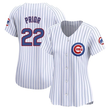 Limited Mark Prior Women's Chicago Cubs White Home Jersey