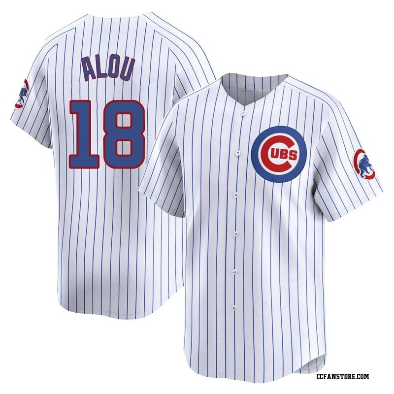 Limited Moises Alou Youth Chicago Cubs White Home Jersey