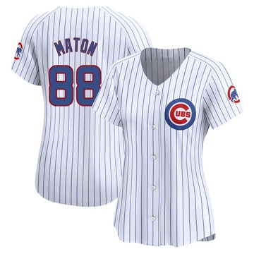 Limited Phil Maton Women's Chicago Cubs White Home Jersey