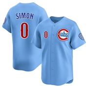Limited Ronny Oliver Simon Men's Chicago Cubs Olive Royal 2nd Alternate Jersey
