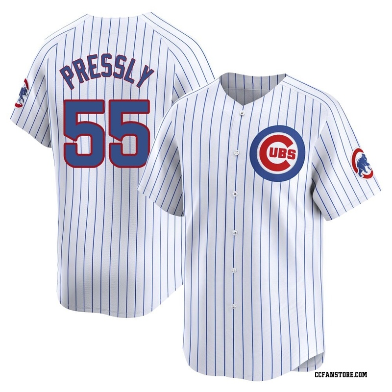 Limited Ryan Pressly Men's Chicago Cubs White Home Jersey