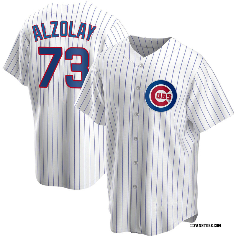 Replica Adbert Alzolay Men's Chicago Cubs White Home Jersey