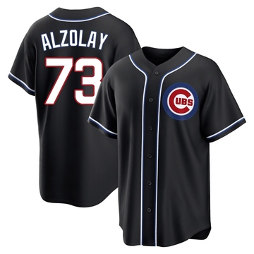 Replica Adbert Alzolay Youth Chicago Cubs Black Fashion Out Jersey