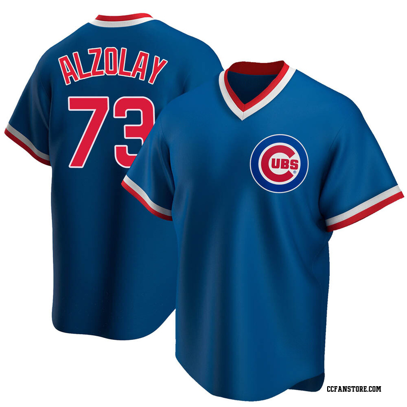 Replica Adbert Alzolay Youth Chicago Cubs Royal Road Cooperstown Collection Jersey