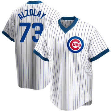 Replica Adbert Alzolay Youth Chicago Cubs White Home Cooperstown Collection Jersey