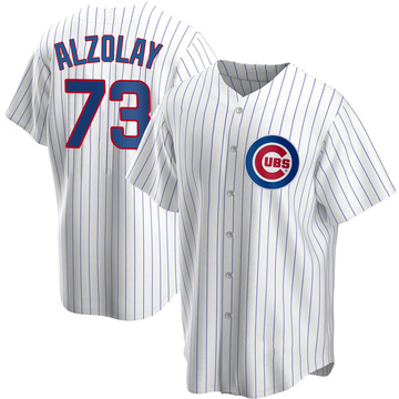 Replica Adbert Alzolay Youth Chicago Cubs White Home Jersey
