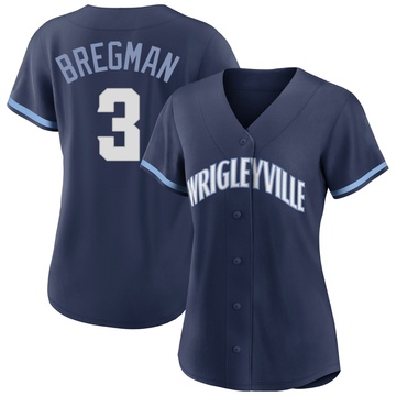 Replica Alex Bregman Women's Chicago Cubs Navy 2021 City Connect Jersey
