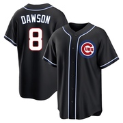 Replica Andre Dawson Youth Chicago Cubs Black Fashion Out Jersey