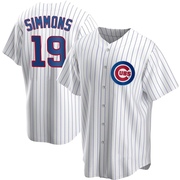 Replica Andrelton Simmons Men's Chicago Cubs White Home Jersey