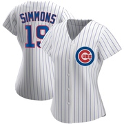 Replica Andrelton Simmons Women's Chicago Cubs White Home Jersey