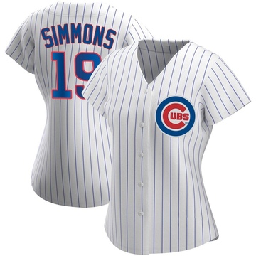 Replica Andrelton Simmons Women's Chicago Cubs White Home Jersey