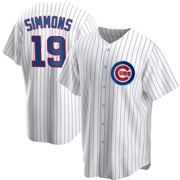 Replica Andrelton Simmons Youth Chicago Cubs White Home Jersey