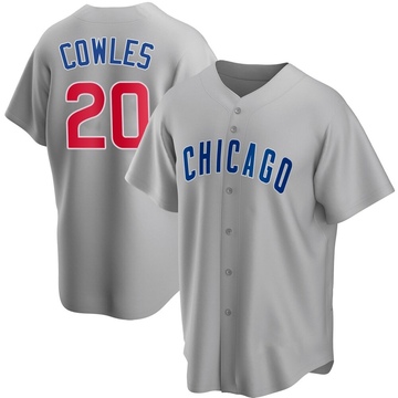 Replica Ben Cowles Men's Chicago Cubs Gray Road Jersey