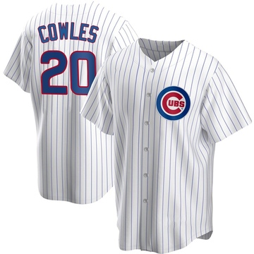 Replica Ben Cowles Men's Chicago Cubs White Home Jersey