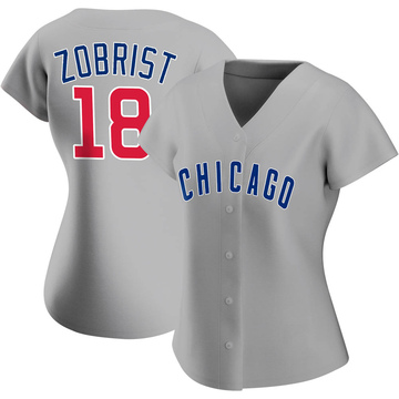 Replica Ben Zobrist Women's Chicago Cubs Gray Road Jersey