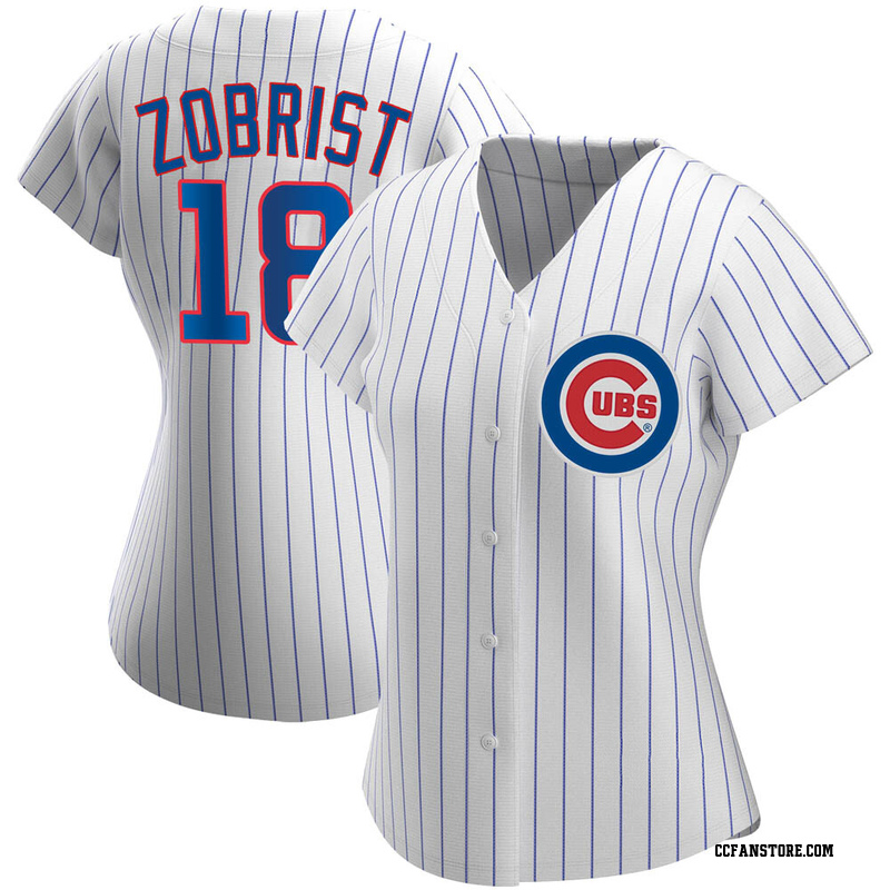 Replica Ben Zobrist Women's Chicago Cubs White Home Jersey