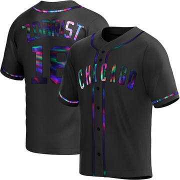 Replica Ben Zobrist Youth Chicago Cubs Black Holographic Alternate Jersey