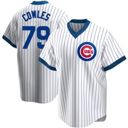 Replica Benjamin Cowles Youth Chicago Cubs White Home Cooperstown Collection Jersey