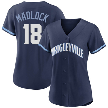Replica Bill Madlock Women's Chicago Cubs Navy 2021 City Connect Jersey