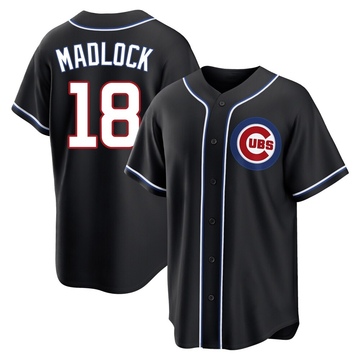 Replica Bill Madlock Youth Chicago Cubs Black Fashion Out Jersey