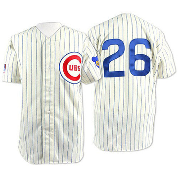 Replica Billy Williams Men's Chicago Cubs White Throwback Jersey