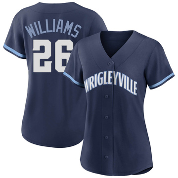 Replica Billy Williams Women's Chicago Cubs Navy 2021 City Connect Jersey