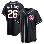 Replica Billy Williams Youth Chicago Cubs Black Fashion Out Jersey