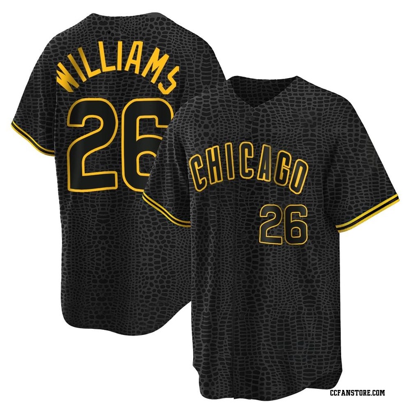 Replica Billy Williams Youth Chicago Cubs Black Snake Skin City Jersey