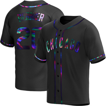 Replica Bob Dernier Youth Chicago Cubs Black Holographic Alternate Jersey