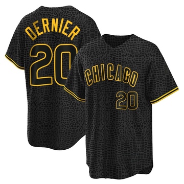 Replica Bob Dernier Youth Chicago Cubs Black Snake Skin City Jersey