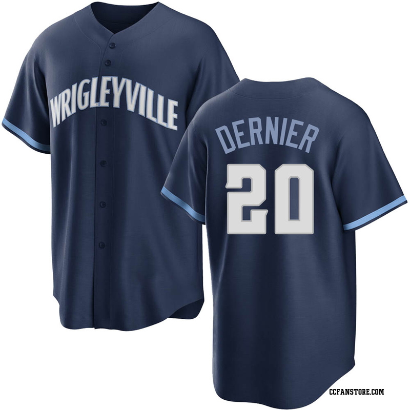 Replica Bob Dernier Youth Chicago Cubs Navy 2021 City Connect Jersey