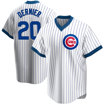Replica Bob Dernier Youth Chicago Cubs White Home Cooperstown Collection Jersey