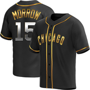 Replica Brandon Morrow Youth Chicago Cubs Black Golden Alternate Jersey